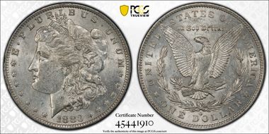 1883-O $1 AU53