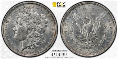 1884-O $1 N1