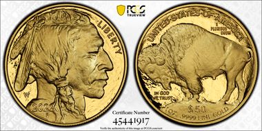 2022-W $50 American Buffalo .9999 Fine Gold First Strike PR69DCAM