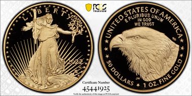 2022-W $50 Gold Eagle PR69DCAM
