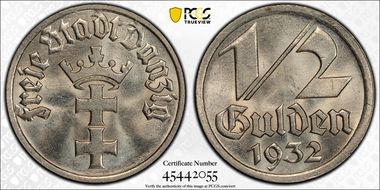 1932 1/2 G KM-153 MS63
