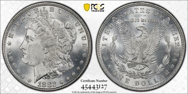 1882 $1 MS64