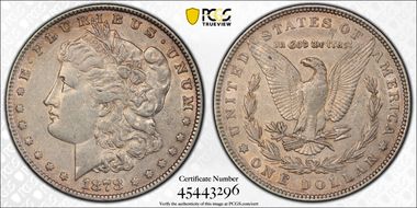 1878 7TF $1 Reverse of 1879 XF45