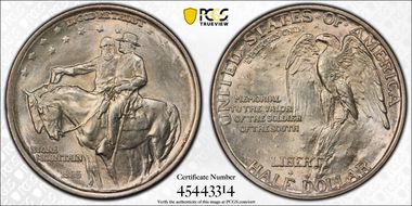 1925 50C Stone Mountain MS66