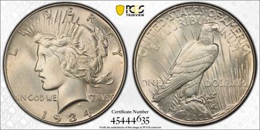 1934 $1 MS67