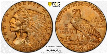 1912 $2.50 MS64+