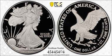 2022-W  $1 Silver Eagle First Strike PR69DCAM