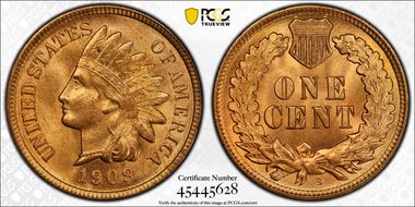 1909-S 1C Indian MS65RD