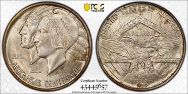 1939-D 50C Arkansas MS67
