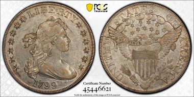 1799 $1 BB-161 AU50