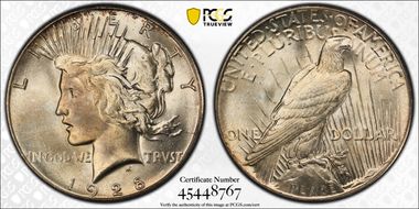 1928 $1 MS65+