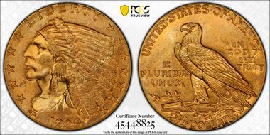 1929 $2.50 MS64+