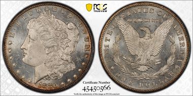 1880-CC $1 8/Low 7 MS64