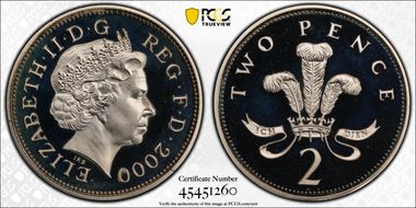 2000 2p S-C5 Silver PR68DCAM