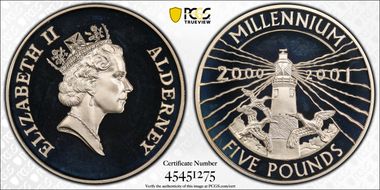 2000 £5 Millennium PR69DCAM