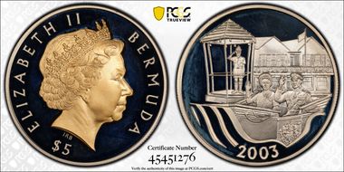 2003 $5 Golden Jubilee PR68DCAM
