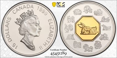 1999 $15 Rabbit PR69DCAM