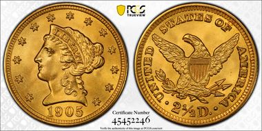 1905 $2.50 MS67