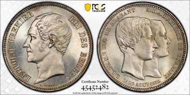 1853 (5 Fr) X-2.1 Marriage MS64