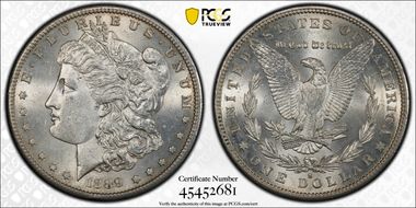 1889-S $1 MS62