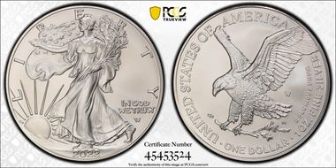 2022-W $1 Burnished Silver Eagle First Strike SP69