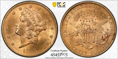 1899 $20 MS61