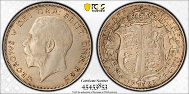 1923 1/2 Cr S-4021A AU55