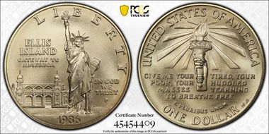 1986-P $1 Statue of Liberty MS69