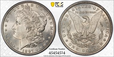 1897 $1 MS66