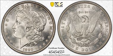 1890 $1 MS64+