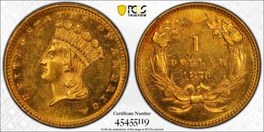 1873 G$1 Closed 3 MS62