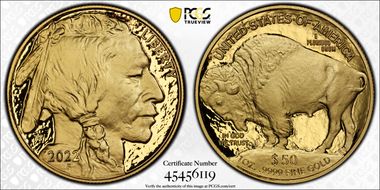 2022-W $50 American Buffalo  .9999 Fine Gold PR70DCAM