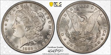 1885-O $1 MS67+