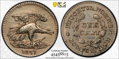 1837 NY 1C HT-268, Feuchtwanger's N1
