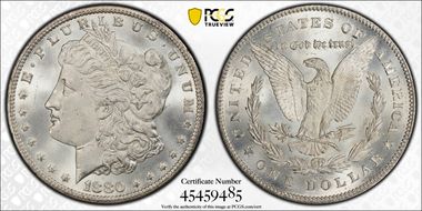 1880/79-CC $1 Reverse of 1878 MS64+