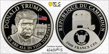 2020 2000 Fr Trump - All Together High Relief Clifton Clifton Truman Daniel Grandson PR70DCAM