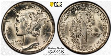 1945-D 10C RPM FS-501 MS66FB