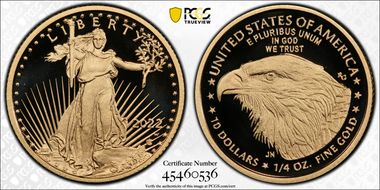 2022-W $10 Gold Eagle PR70DCAM