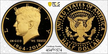 2014-W 50C Gold JFK 50th Anniversary PR69DCAM