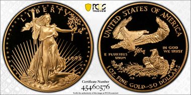 1995-W $50 Gold Eagle PR69DCAM