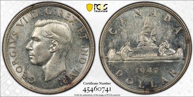 1947 S$1 Blunt 7 AU55