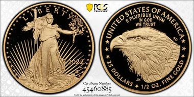 2022-W $25 Gold Eagle PR69DCAM