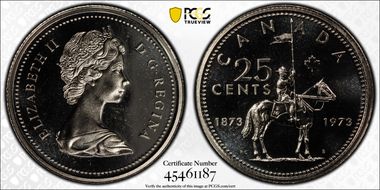 1973 25C Sm Bust PL68