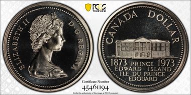 1973 $1 PEI Centennial Ni PL68
