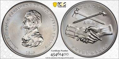 (2022) Medal James K. Polk "1845" Silver Matte Finish MS69