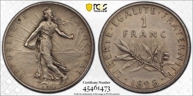 1898 1 Fr Maz-2129b Piefort Mat SP63