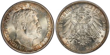 1909-A 3 Mk J-119 MS65