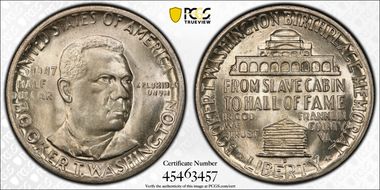 1947-D 50C Booker T. Washington MS66