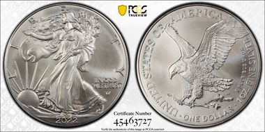 2022 $1 Silver Eagle MS69