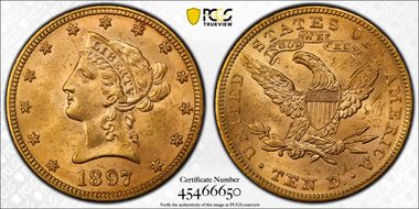 1897 $10 MS63